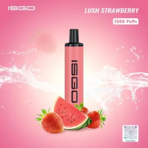 ISGO PARIS DISPOSABLE VAPE 1500 PUFFS - Lush Strawberry