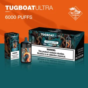 Tugboat Ultra 6000 Puffs Disposable Rechargeable Type-C - Watermelon Bubble Gum