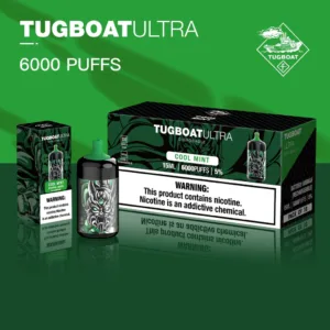 Tugboat Ultra 6000 Puffs Disposable Rechargeable Type-C - Cool Mint