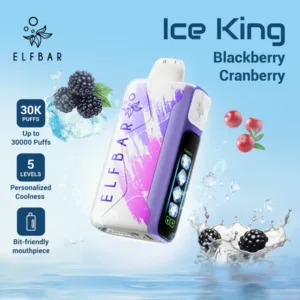 Elf Bar Ice King, Ice King 30000, Elf Bar 30000 puffs, disposable vape In Dubai - Blackberry Cranberry, 1pc
