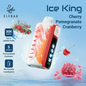 Elf Bar Ice King, Ice King 30000, Elf Bar 30000 puffs, disposable vape In Dubai - Cherry Pomegranate Cranberry, 1pc