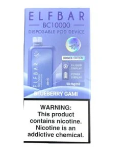 ELFBAR BC10000 2% Nicotine PUFFS BEST DISPOSABLE VAPE IN DUBAI. - Blueberry Gumi, 1 Box (10pcs)