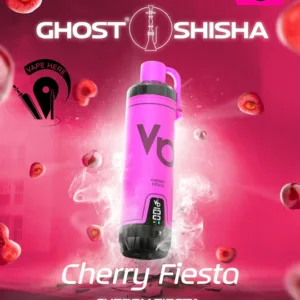 GHOST SHISHA 15000 PUFFS DISPOSABLE VAPE 5mg by Vapes Bar - Cherry Fiesta