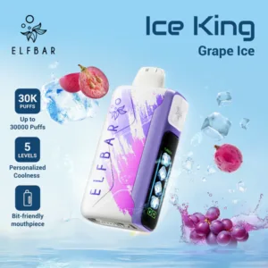 Elf Bar Ice King, Ice King 30000, Elf Bar 30000 puffs, disposable vape In Dubai - Grape Ice, 1pc
