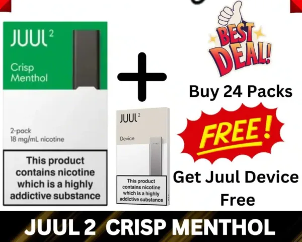 Buy Juul 2 Crisp Menthol Get Free Juul 2 Kit