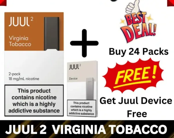 Buy Juul 2 Virginia Tobacco Get Free Juul 2 Kit
