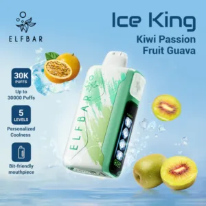Elf Bar Ice King, Ice King 30000, Elf Bar 30000 puffs, disposable vape In Dubai - Kiwi Passion Fruit Guava, 1pc