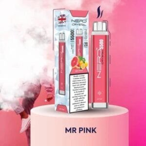 Nerd Crystal 5500, Nerd 5500 puffs, Crystal 5500, disposable vape - MR PINK