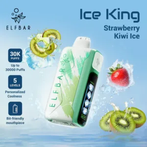 Elf Bar Ice King, Ice King 30000, Elf Bar 30000 puffs, disposable vape In Dubai - Strawberry Kiwi Ice, 1pc