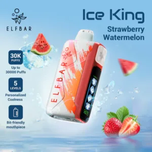 Elf Bar Ice King, Ice King 30000, Elf Bar 30000 puffs, disposable vape In Dubai - Strawberry Watermelon, 1pc