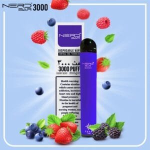 Nerd Bar 3000 Puffs Disposable Pod Vape Best price in Dubai - Cherry Berry