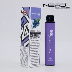 NERD Square 5000 Puffs Disposable Vape Dubai - Grape Ice