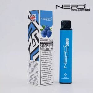 NERD Square 5000 Puffs Disposable Vape Dubai - Blueberry Sour Raspberry