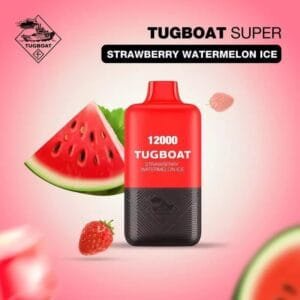 Tugboat Super 12000 Puffs Disposable Vape 5% Nicotine best price in Dubai - STRAWBERRY WATERMELON ICE