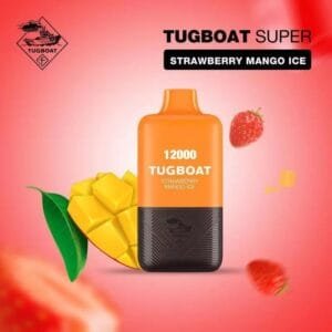 Tugboat Super 12000 Puffs Disposable Vape 5% Nicotine best price in Dubai - Strawberry Mango Ice