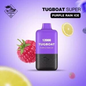 Tugboat Super 12000 Puffs Disposable Vape 5% Nicotine best price in Dubai - Purple Rain Ice