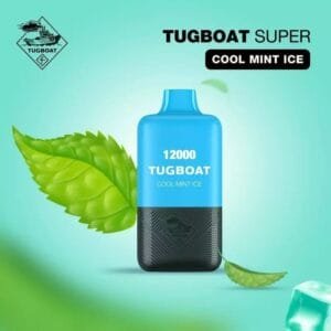 Tugboat Super 12000 Puffs Disposable Vape 5% Nicotine best price in Dubai - Cool Mint Ice
