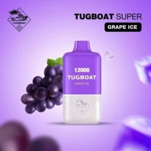 Tugboat Super 12000 Puffs Disposable Vape 5% Nicotine best price in Dubai - GRAPE ICE