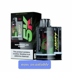 NASTY 5K CRYSTAL DISPOSABLE vape 5000 PUFFS best price in Dubai - Watermelon Candy