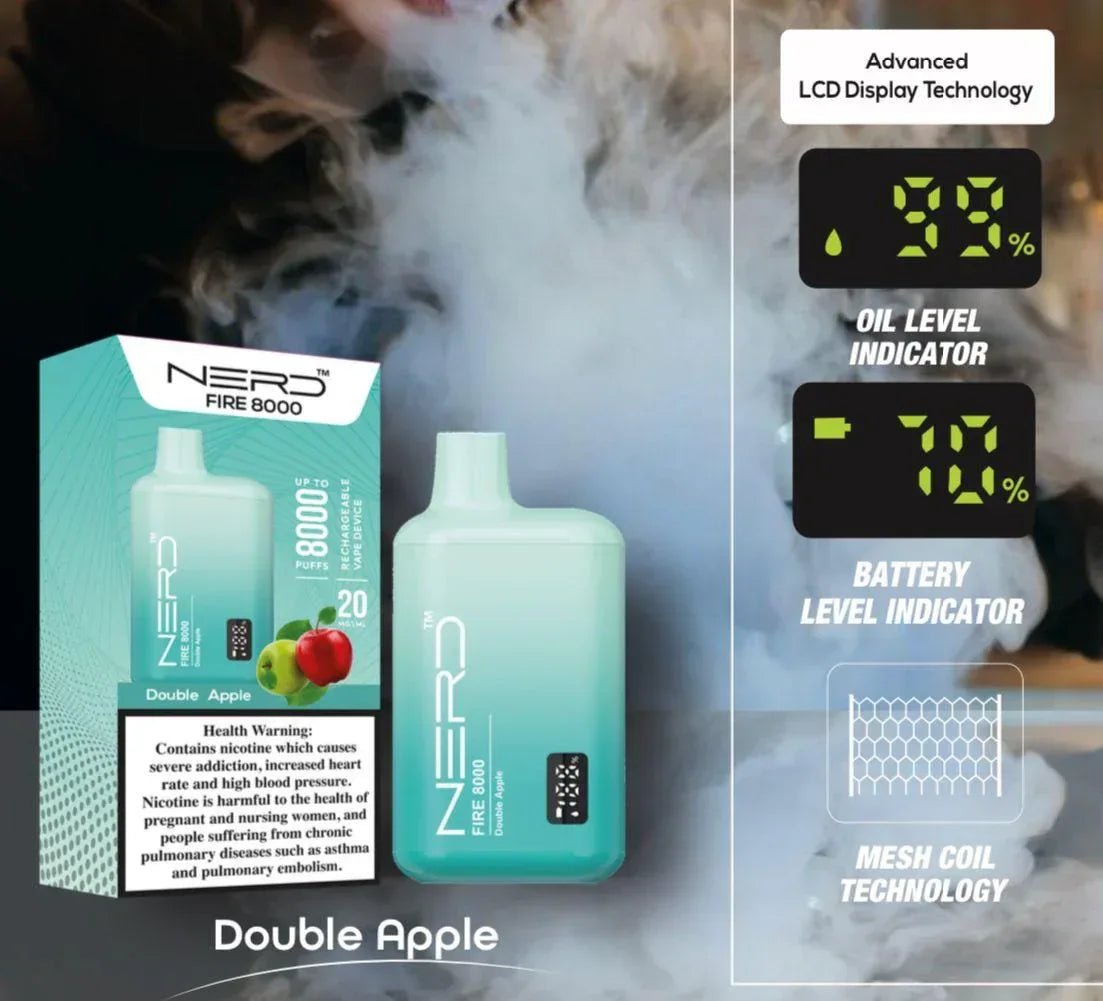 Nerd Fire 8000 Puffs Disposable 2% Nicotine With Advanced LCD Display - Image 6