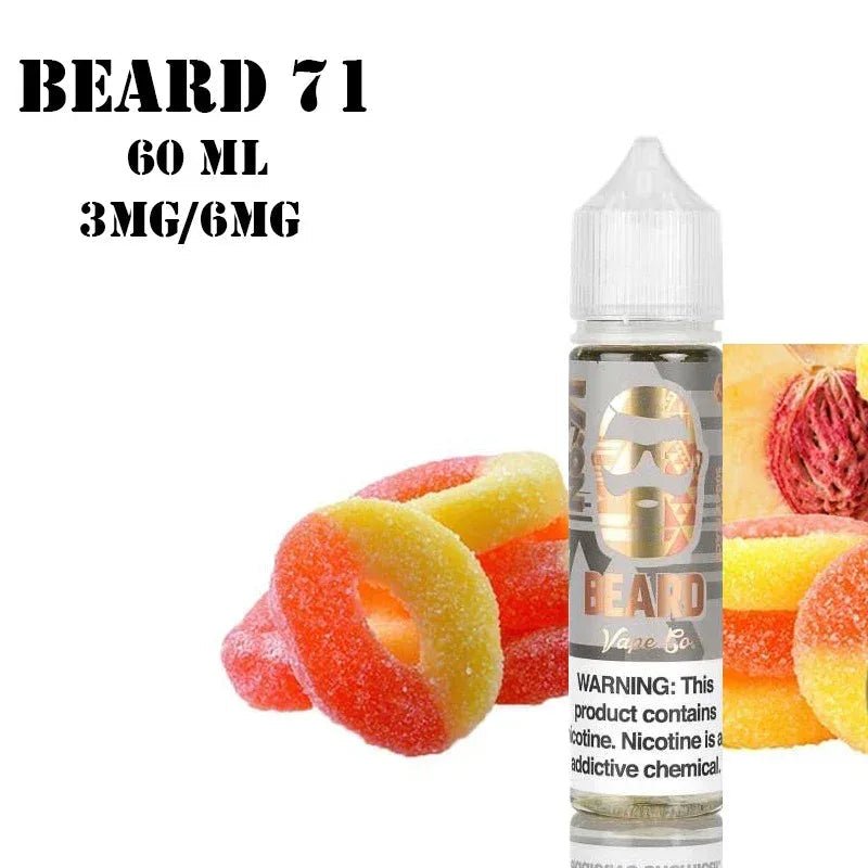 Beard Vape Co No.71 Sweet Sour Sugar Peach 60ml E-Juice
