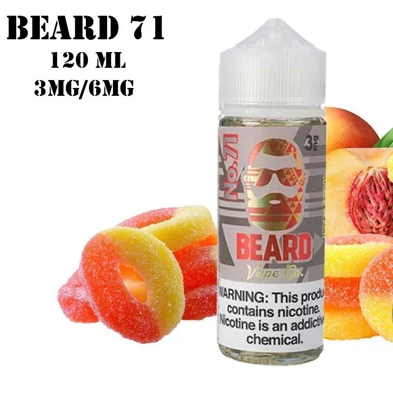 Beard Vape Co No.71 Sweet Sour Sugar Peach 120ml E-Juice